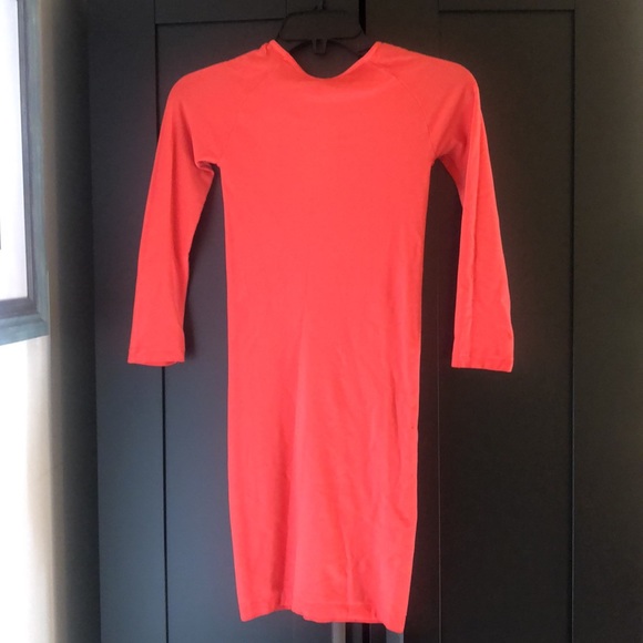 🎉 2X HP!! NWT!! Bebe long sleeve raglan bodycon dress size small - Picture 6 of 14